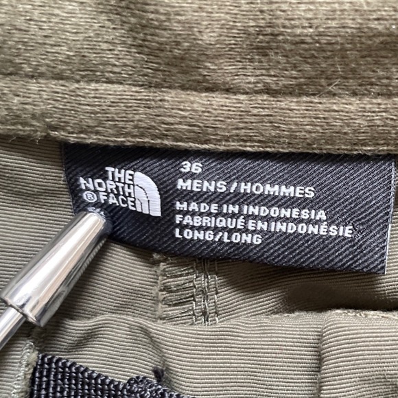 The North Face Mens 36 Convertible Hiking Pants Olive Green Zip Off Belted - Picture 3 of 9